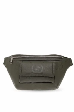 Gucci GREEN Leather belt bag
