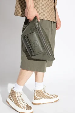 Gucci GREEN Leather belt bag