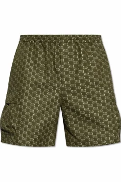 Gucci GREEN Monogram shorts