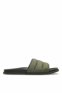 Gucci GREEN Monogram slides