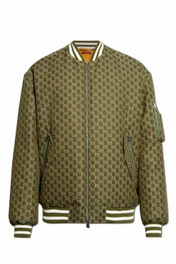 Gucci GREEN Padded bomber jacket