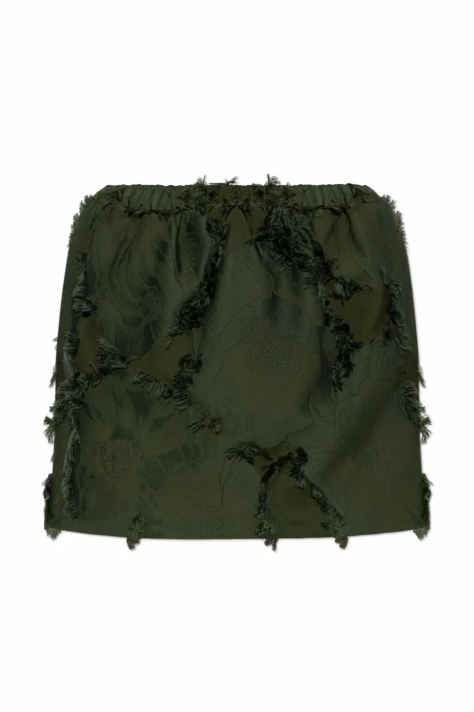 Gucci GREEN Short skirt with a vintage effect