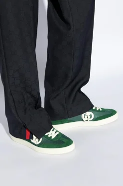 Gucci GREEN Sneakers with logo