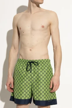 Gucci GREEN Swim trunks