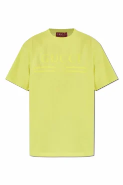 Gucci GREEN T-shirt with logo
