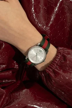Gucci GREEN Watch with Web strap