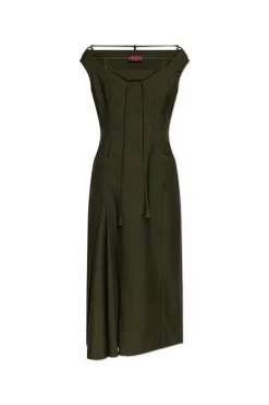 Gucci GREEN Wool dress with pockets
