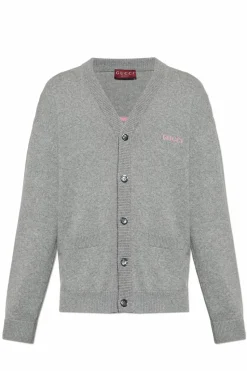 Gucci GREY Cardigan with Pockets
