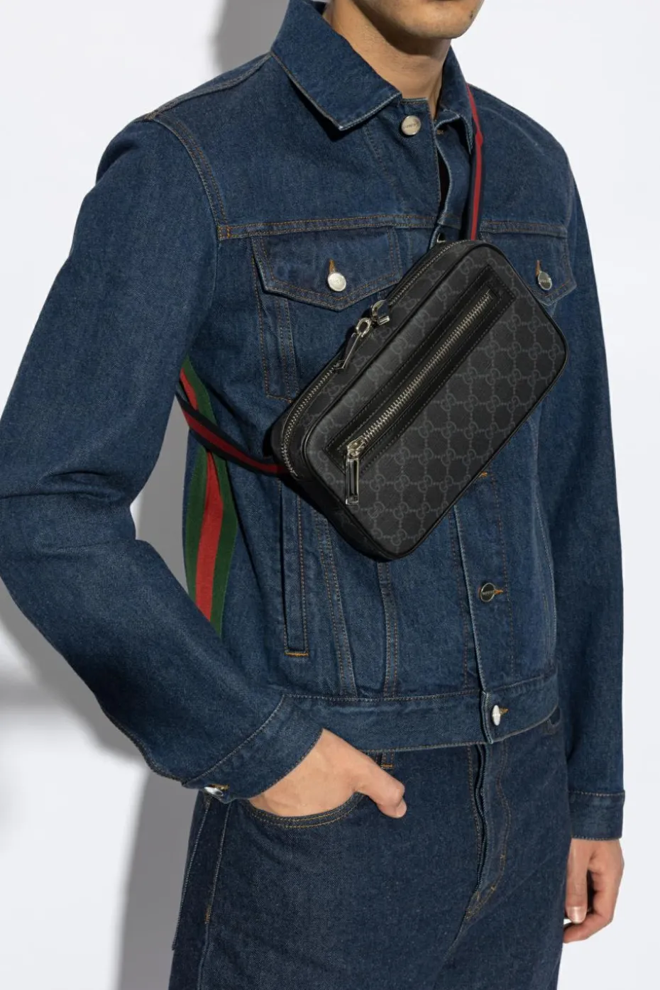Gucci GREY Fanny pack with logo