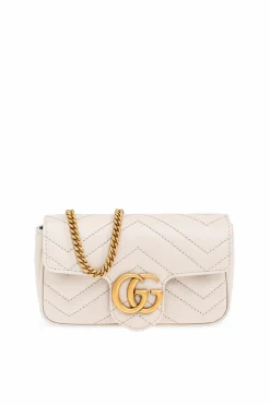Gucci GREY ‘GG Marmont Super Mini’ Shoulder Bag