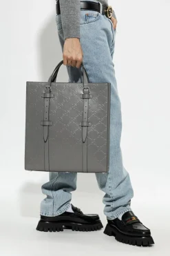 Gucci GREY Leather shopper bag