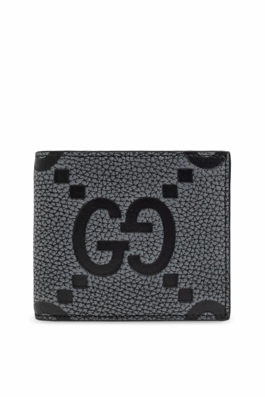 Gucci GREY Leather wallet with GG pattern