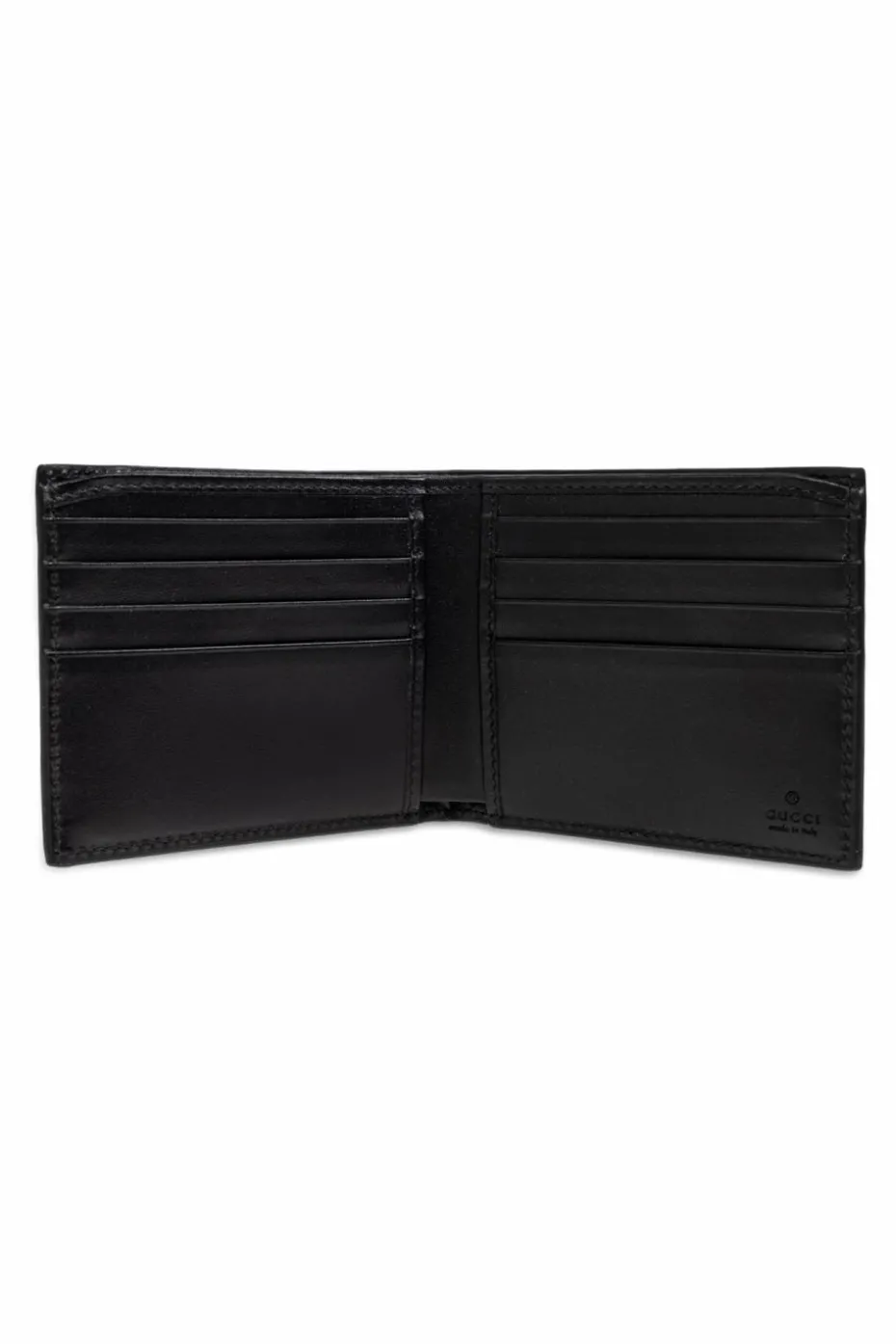 Gucci GREY Leather wallet with GG pattern