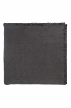 Gucci GREY Scarf with "GG" pattern
