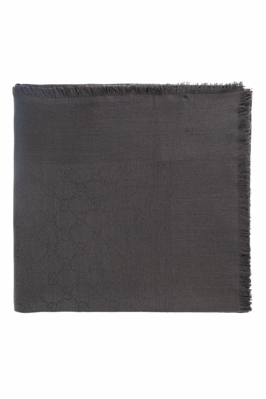 Gucci GREY Scarf with "GG" pattern