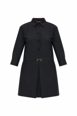 Gucci GREY Short dress with collar