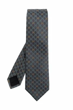 Gucci GREY Silk tie