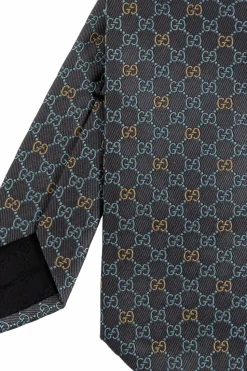 Gucci GREY Silk tie