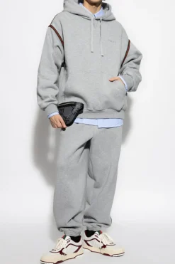 Gucci GREY Sweatpants with characteristic Web stripe