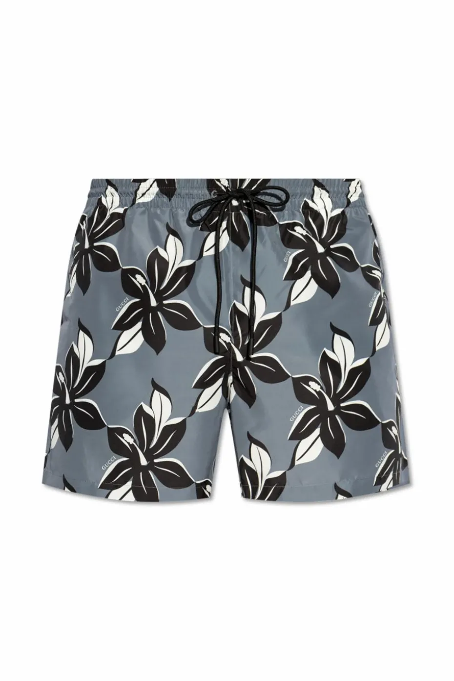 Gucci GREY Swim trunks with print