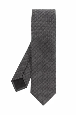 Gucci GREY Tie with monogram
