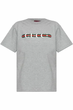 Gucci GREY T-shirt with logo