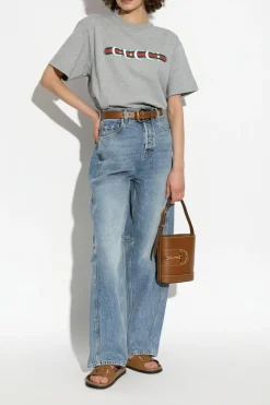 Gucci GREY T-shirt with logo