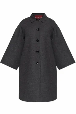 Gucci GREY Wool coat