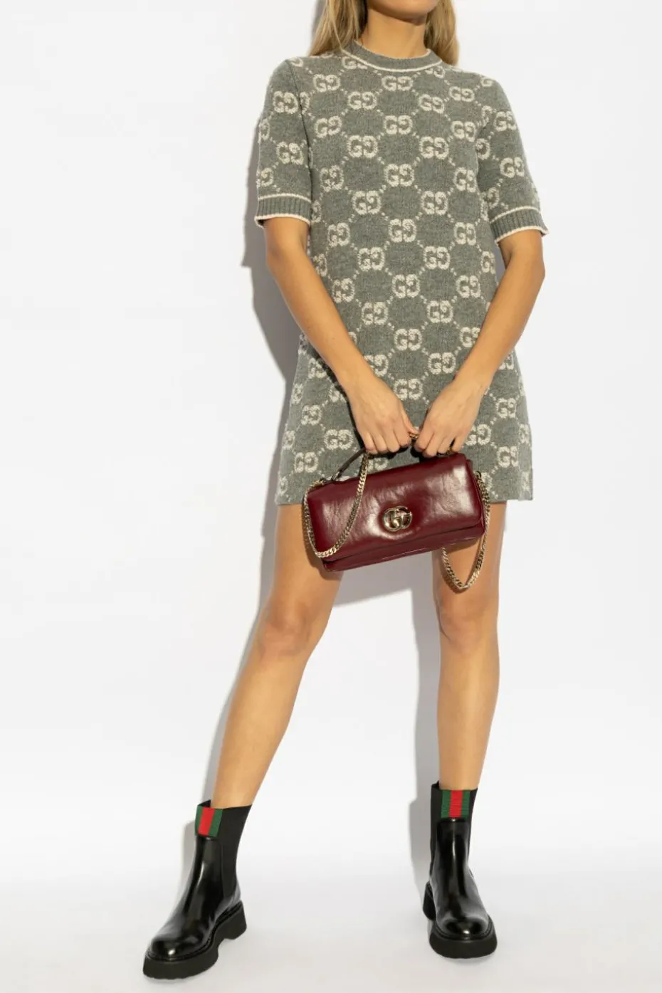 Gucci GREY Wool dress