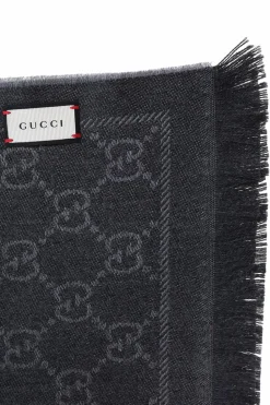 Gucci GREY Wool Scarf