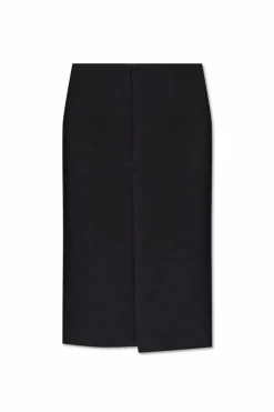 Gucci GREY Wool Skirt
