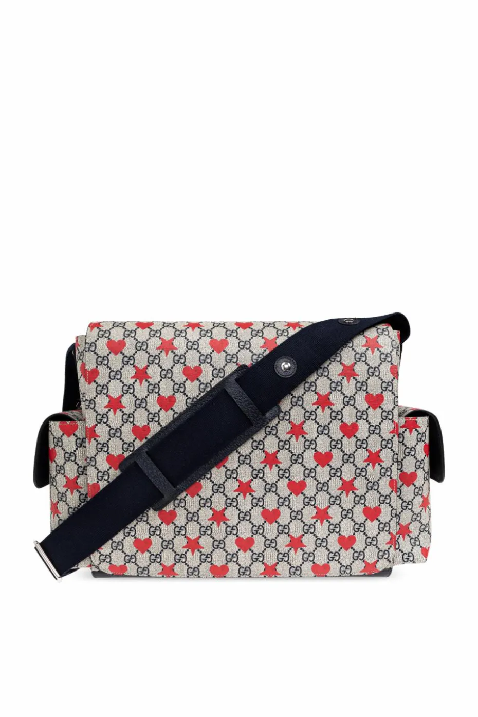 Gucci Kids beige Monogrammed diaper bag