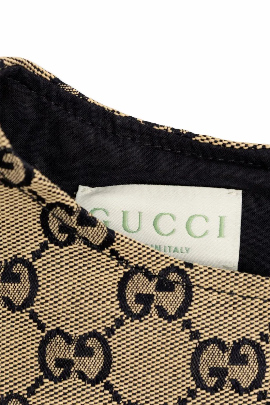 Gucci Kids beige Monogram dress
