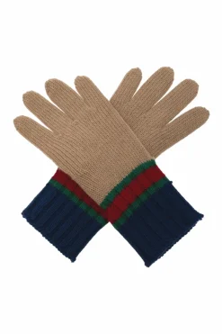 Gucci Kids beige Wool gloves