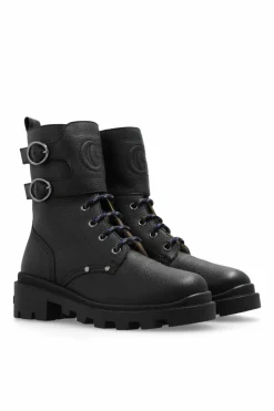 Gucci Kids BLACK Leather ankle boots