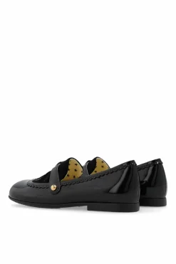 Gucci Kids BLACK Leather ballet flats