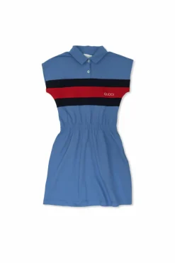 Gucci Kids BLUE Dress with collar