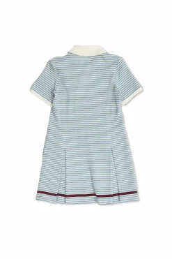 Gucci Kids BLUE Dress with striped pattern