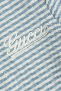 Gucci Kids BLUE Dress with striped pattern