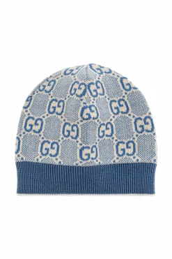 Gucci Kids BLUE Hat with GG pattern