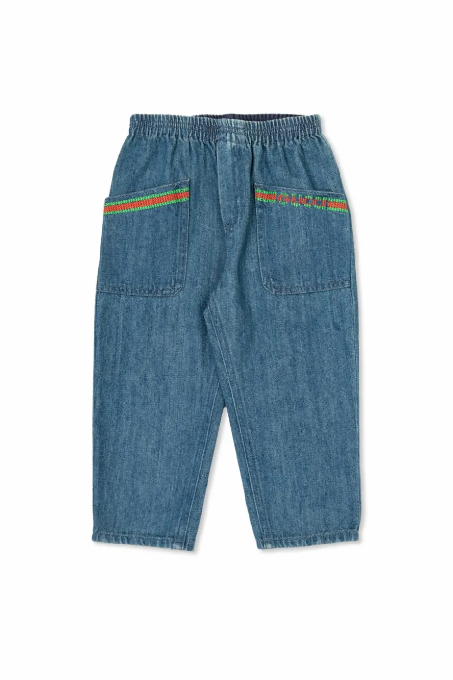 Gucci Kids BLUE Jeans with elastic waistband