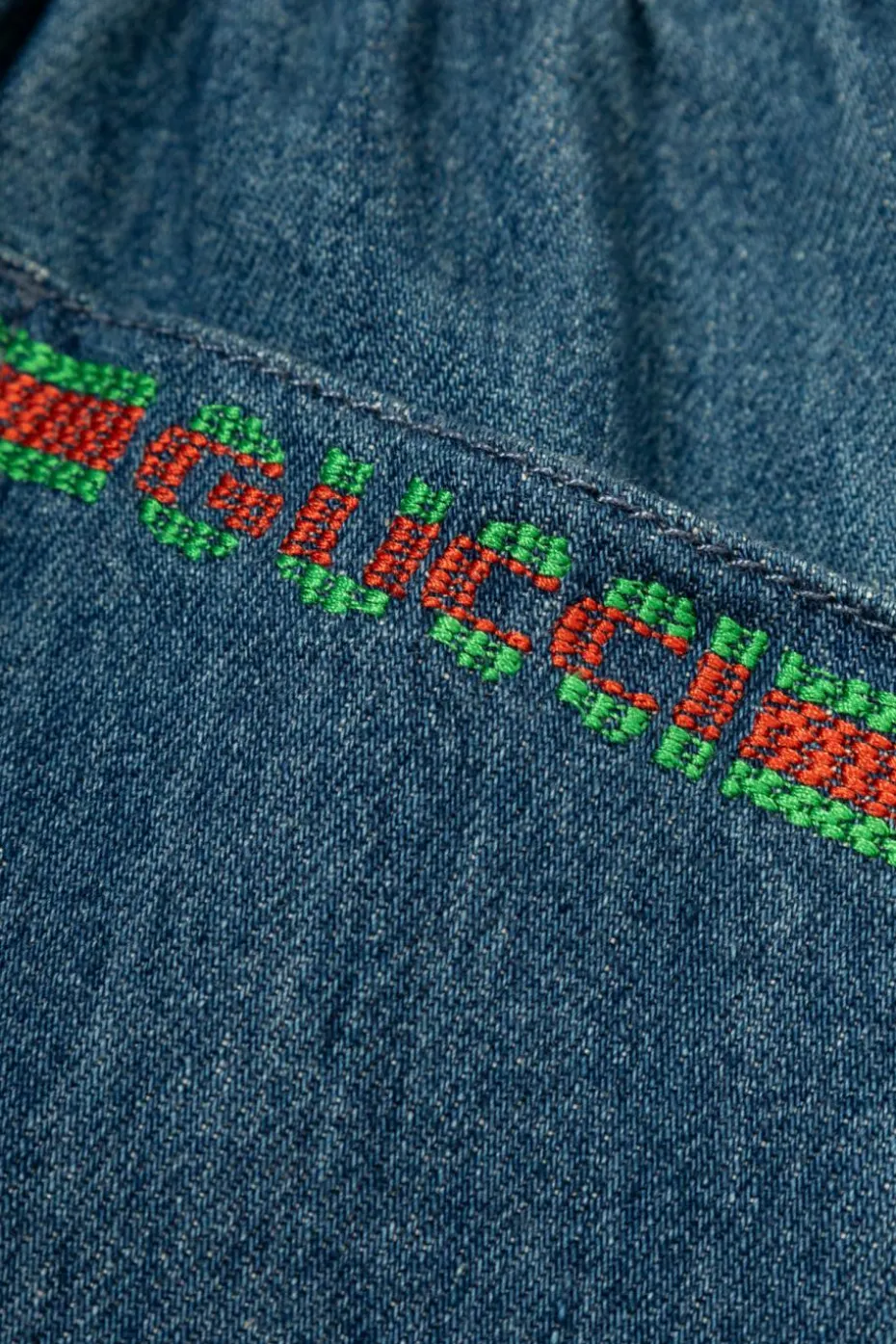 Gucci Kids BLUE Jeans with elastic waistband