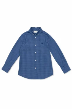 Gucci Kids BLUE Plaid shirt