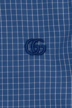 Gucci Kids BLUE Plaid shirt