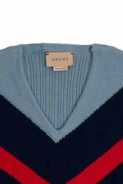 Gucci Kids BLUE Vest with logo