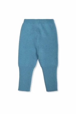 Gucci Kids BLUE Wool trousers with logo