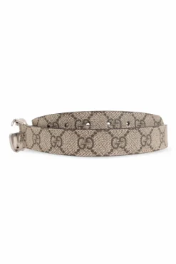 Gucci Kids cream Belt with monogram