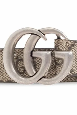 Gucci Kids cream Belt with monogram