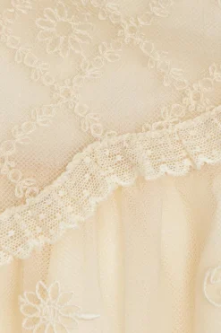 Gucci Kids cream Lace dress