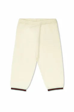 Gucci Kids cream Wool trousers